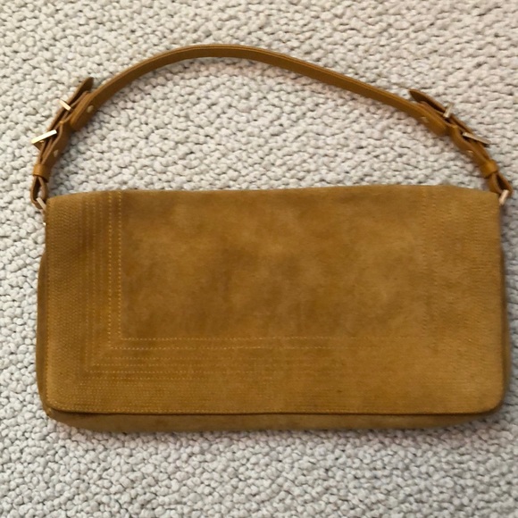 Cole Haan Mustard Suede Purse - Picture 1 of 8